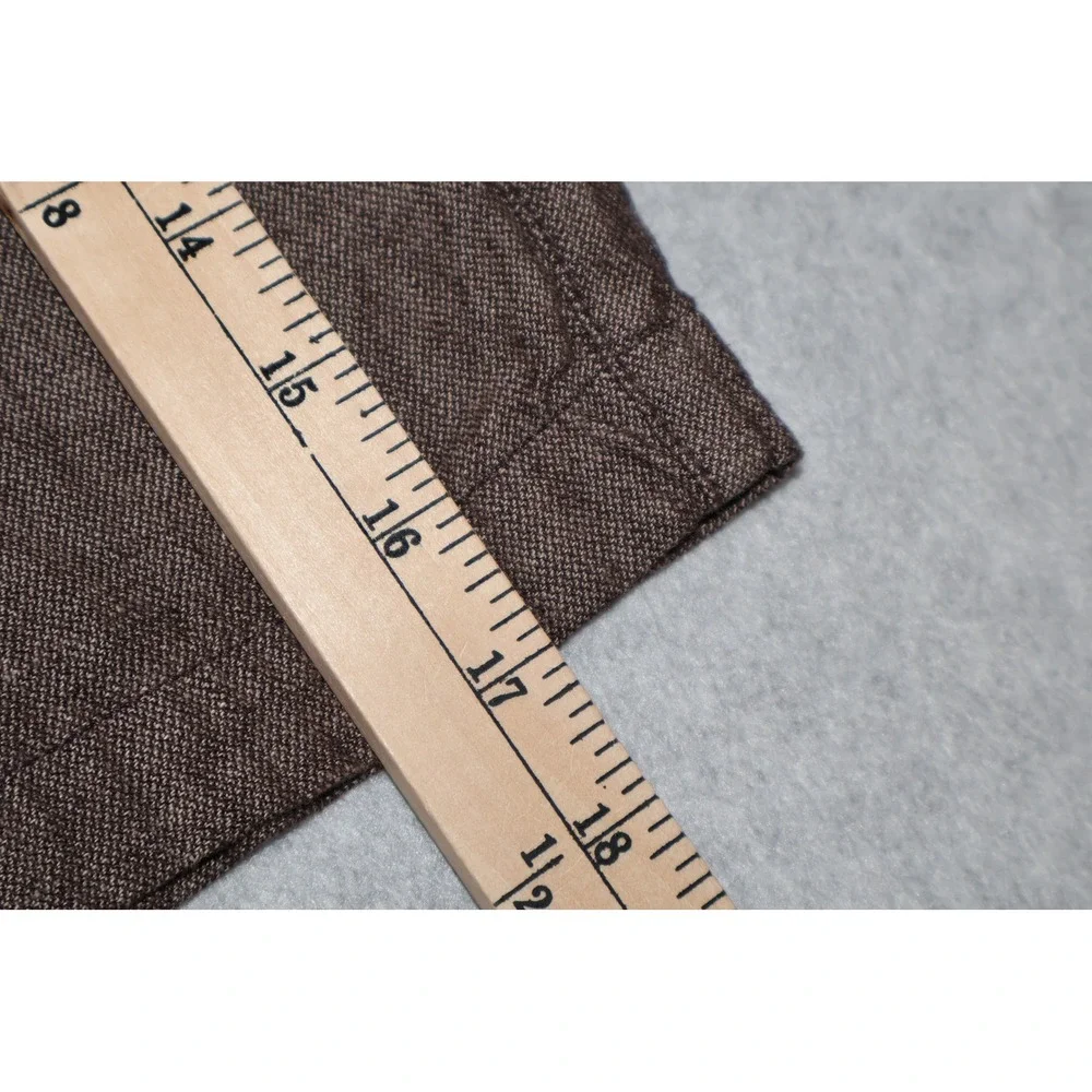 Banana Republic Linen Blend Shorts Hawaiian Mens 36 Brown Flat Casual Summer